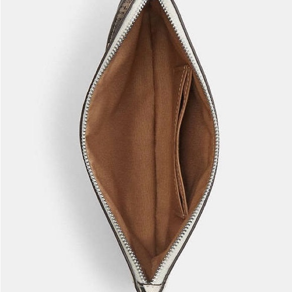 Coach Large Corner Zip Wristlet With Newspaper Print - Picture 9 of 10